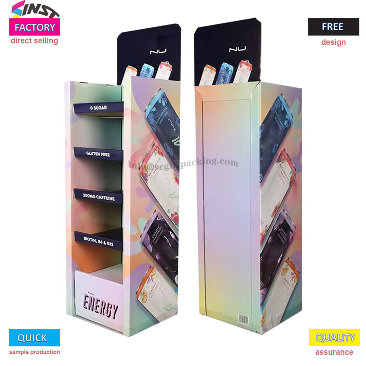 Kệ trưng bày nước tăng lực: sử dụng màu sắc và thông tin để tạo “sức sống” trong mắt khách hàng