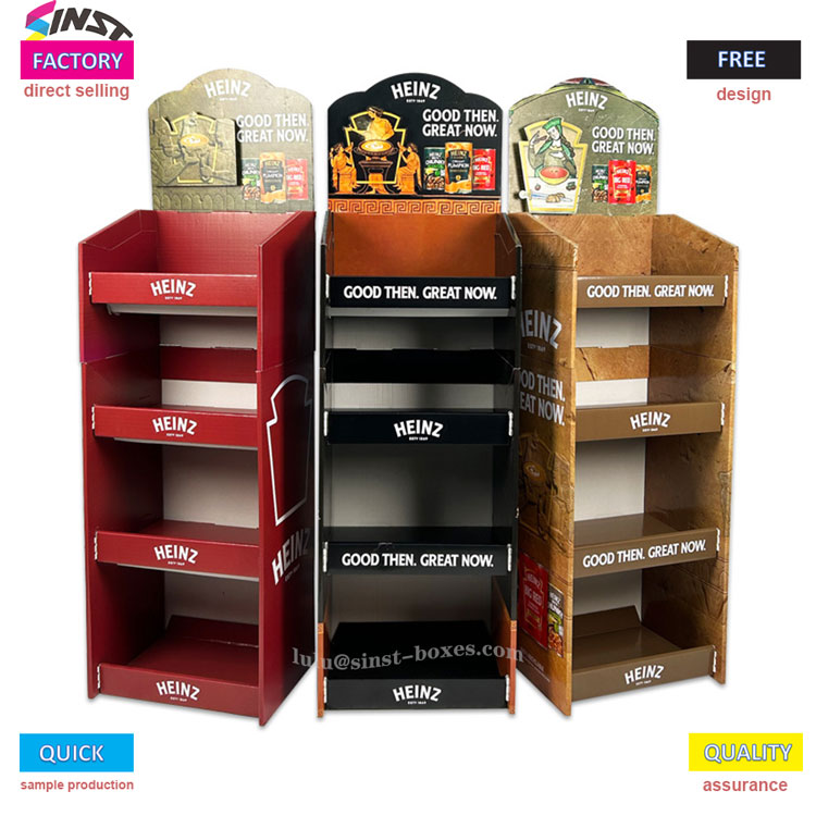 Việc trưng bày nước sốt có lộn xộn và kém hiệu quả không? Kệ trưng bày sốt cà chua nhiều tầng giúp bạn 'sắp xếp đồ đạc'!