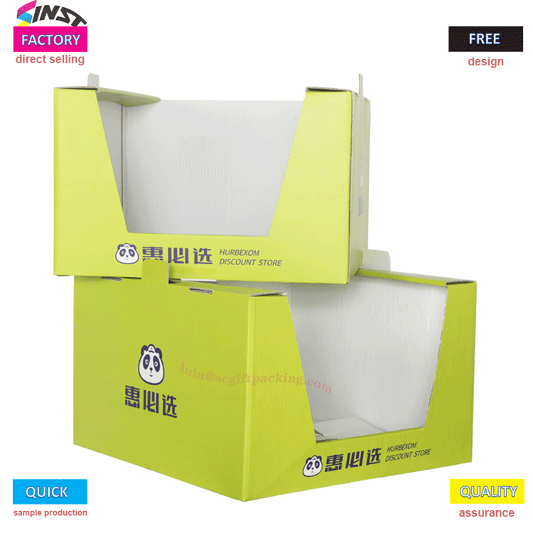 Thùng carton xếp chồng lên nhau PDQ cho khăn bông