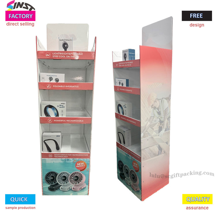 Đế hiển thị bằng bìa cứng quạt điện