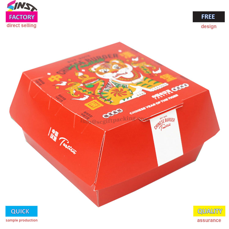 Hộp giấy đóng gói thực phẩm của Hamburger Takeaway