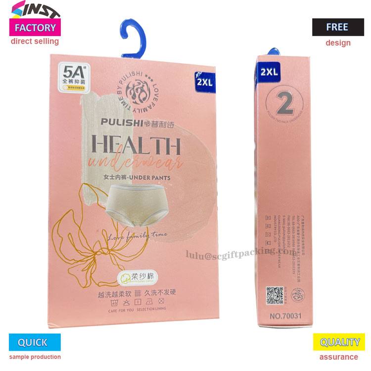 Hộp đồ lót với cửa sổ trong suốt